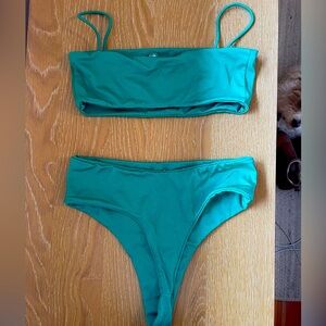 Bond eye Australia green bikini. Purchased on Revolve.